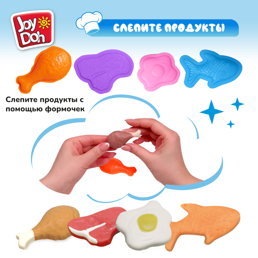 Масса для лепки Joy Doh, набор БАКАЛЕЯ GROC-280 pot