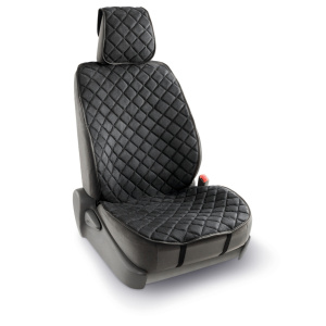 Комплект универсальных накидок на передние сиденья "CarPerformance", 2 шт., алькантара CP-210A BK