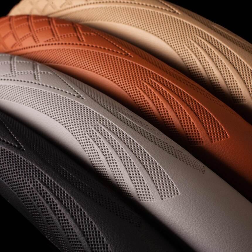 Кожаная оплётка на руль Car Performance, экокожа CP-2010 BK (M)