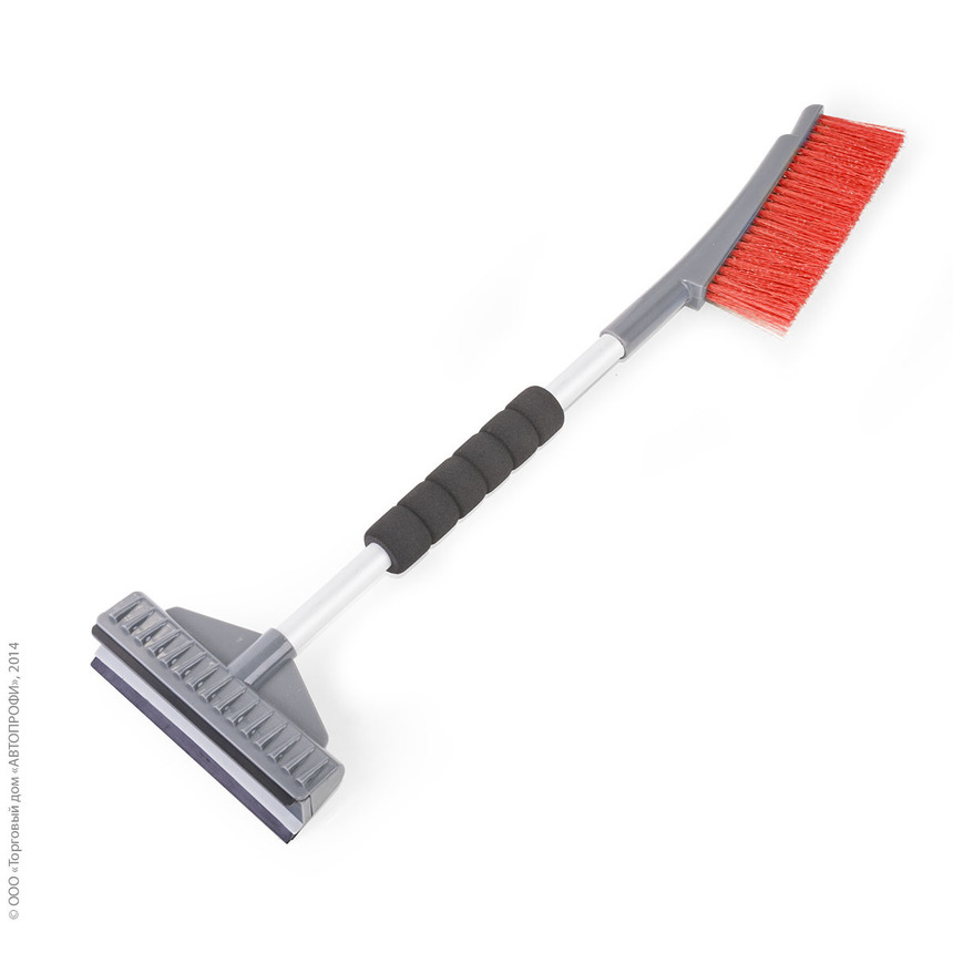 Щетка для снега "AUTOPROFI" SB-1443 GY/RD