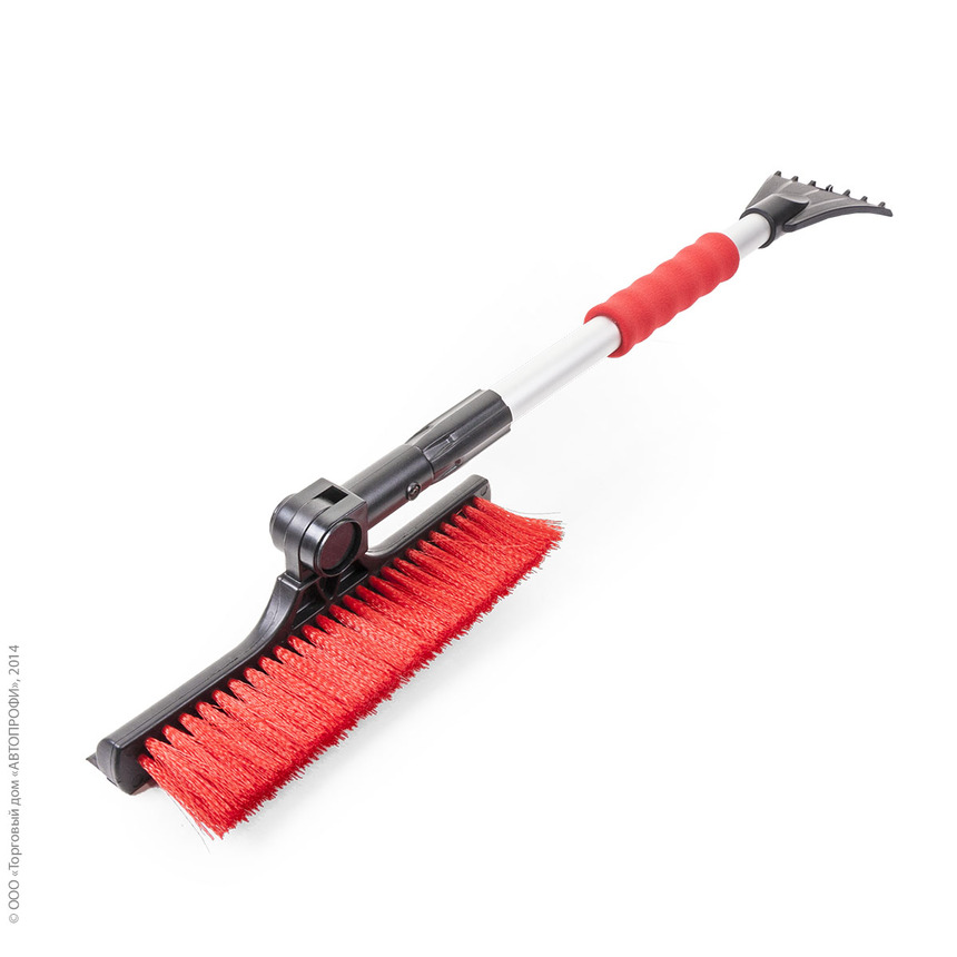 Щетка для снега "AUTOPROFI" SB-1456 BK/RD