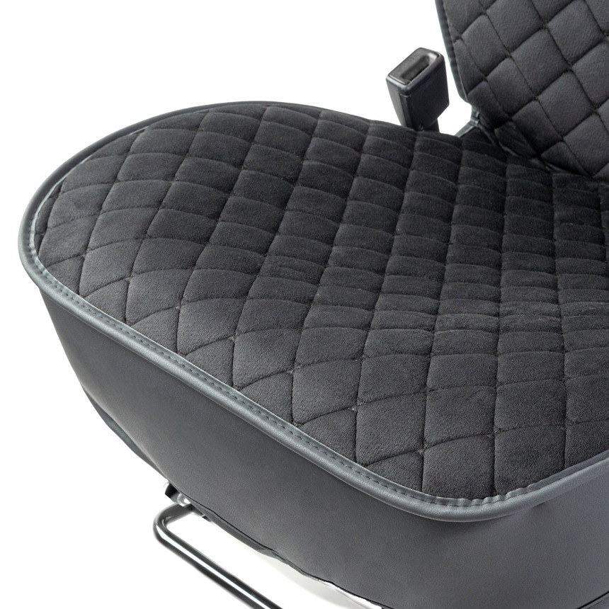 Каркасные накидки на передние сиденья "Car Performance", 2 шт., алькантара CUS-2012 BK/BK