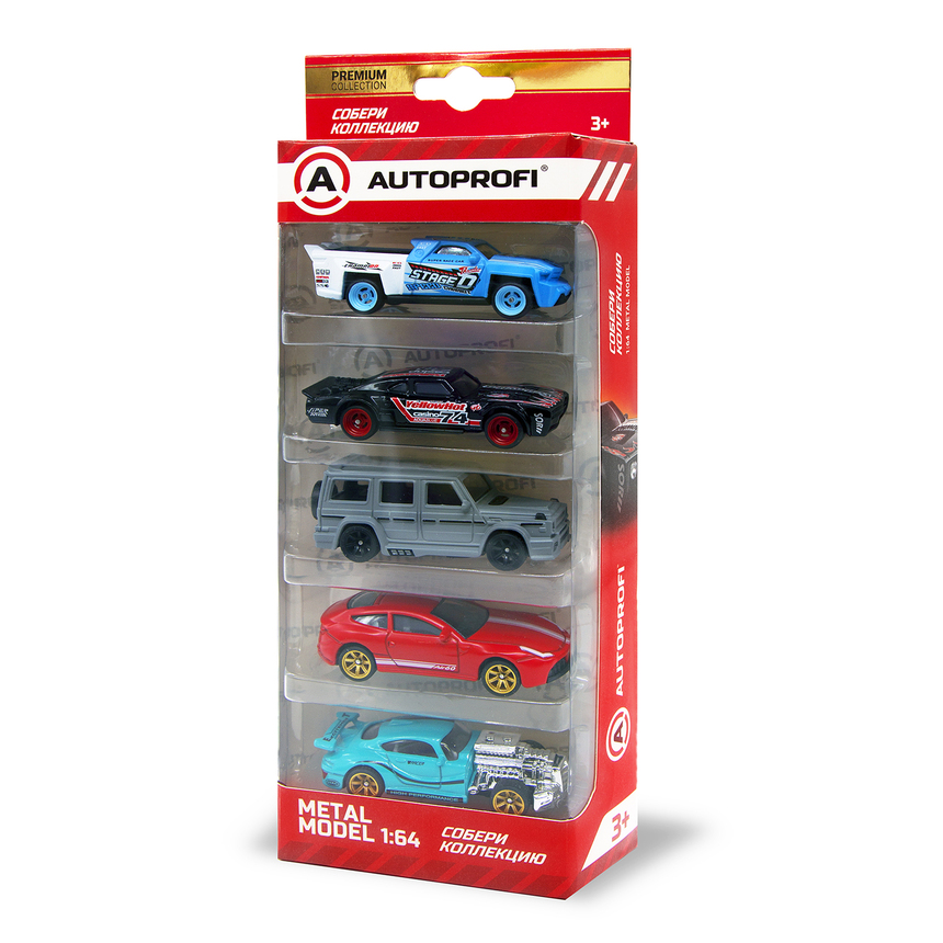 Набор коллекционных машинок 1:64 (5 шт.), в ассортименте SET-05 ASSORT