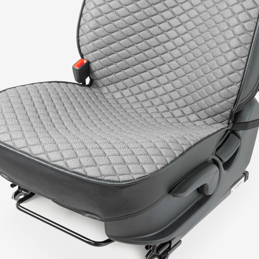 Каркасные накидки на передние сиденья "Car Performance", 2 шт., fiberflax CUS-2032 GY