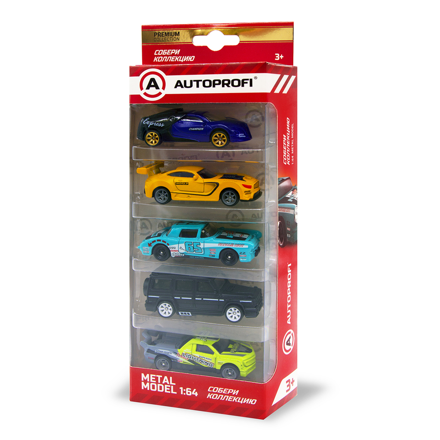 Набор коллекционных машинок 1:64 (5 шт.), в ассортименте SET-05 ASSORT