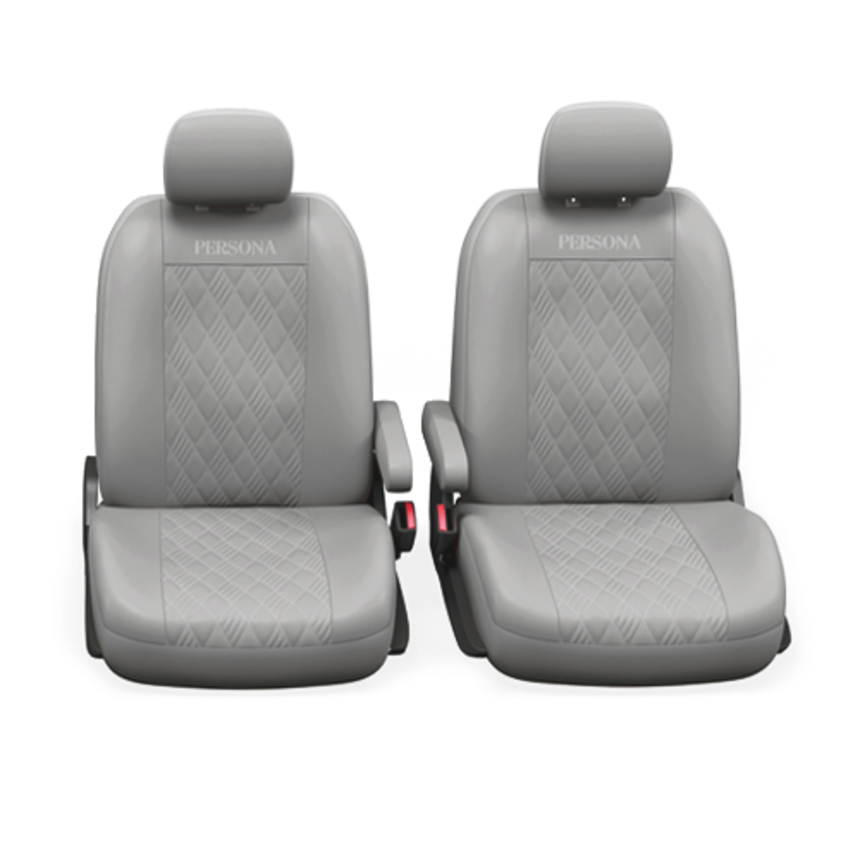 Чехлы на сиденья универсальные экокожа PERSONA PER-1305G GY (M)