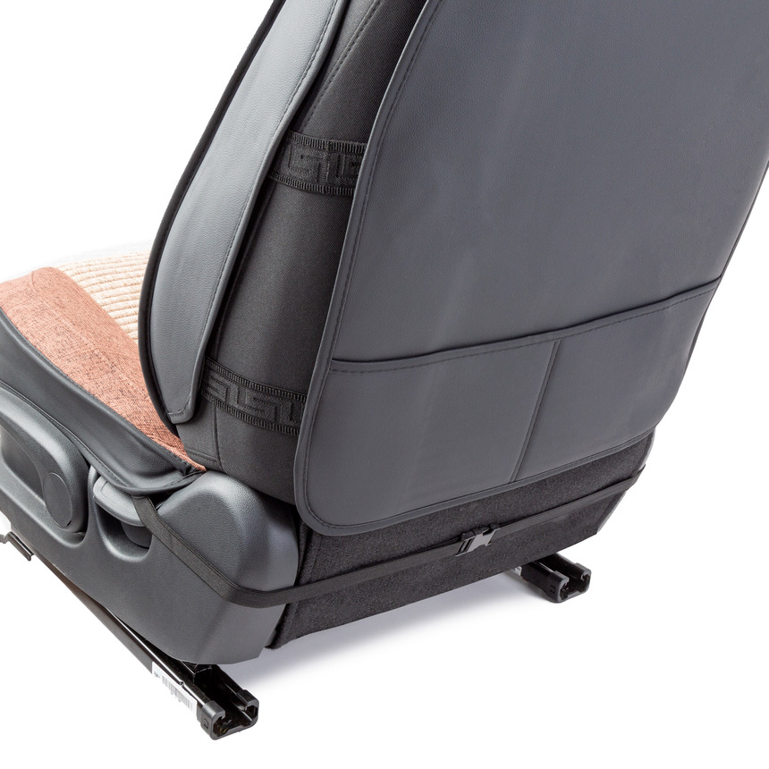 Каркасные 3D накидки на передние сиденья "Car Performance", 2 шт., fiberflax CUS-3024 COFFEE/BE