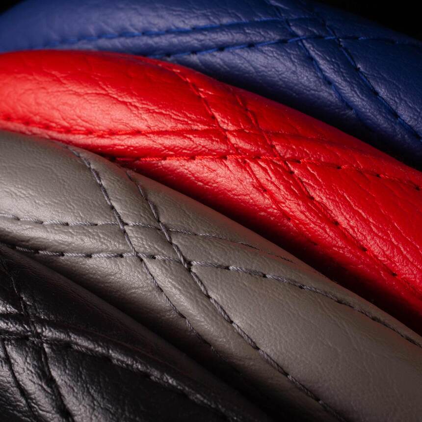 Оплётка на руль Car Performance, искусственная кожа CP-2012 BL (XXL)