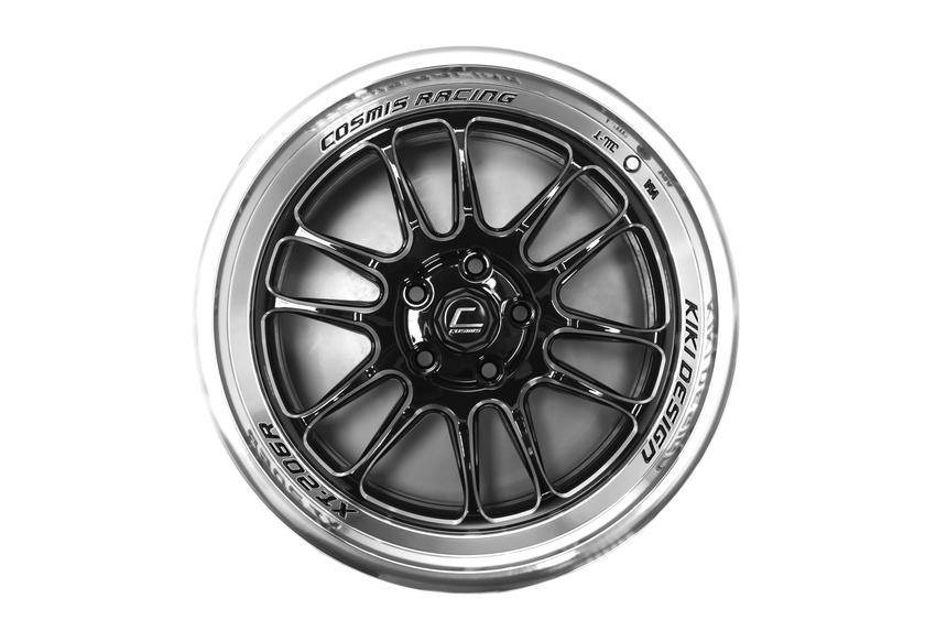 COSMIS  XT-206R 18x11,0 5x114,3 ET8 Black+diamond lip+spoke milling