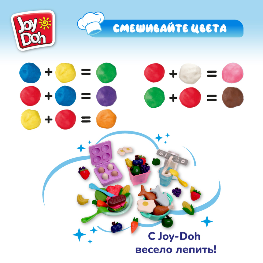 Масса для лепки Joy Doh, набор БАКАЛЕЯ GROC-280 pot