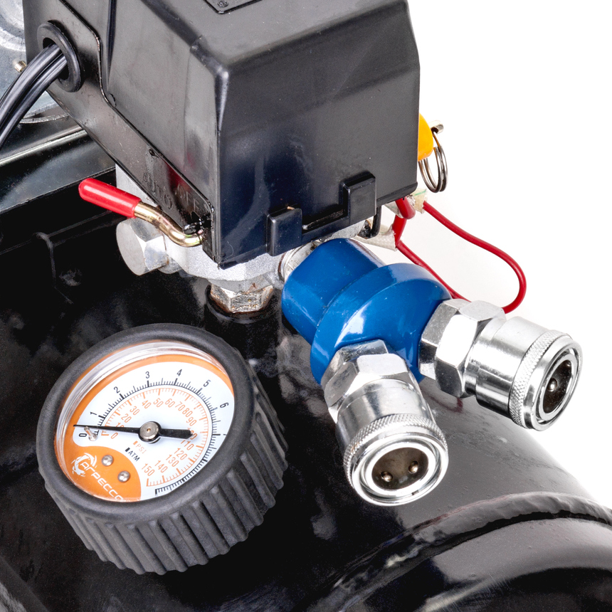 Компрессор "АГРЕССОР" (72 л./мин.) c ресивером 8 литров AGR-8LT