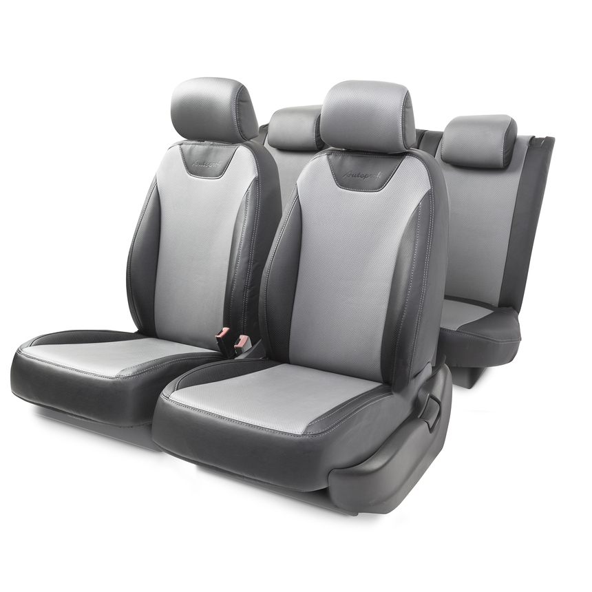 Чехлы на сиденья модельные экокожа VOLKSWAGEN JET-1Sd(03+)40-60 G BK/D.GY