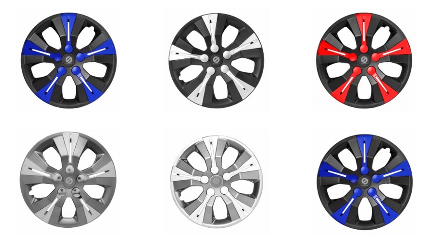 Шесть разных колпаков на колёса